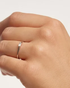 Anillos Básicos|Anillos Solitarios-PDPAOLA Anillo Amani Silver