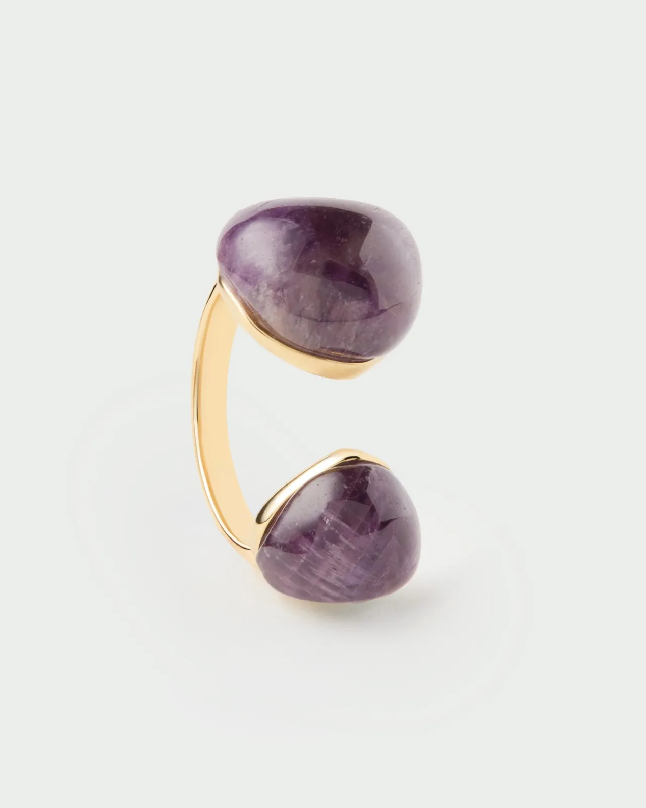 Anillos Grandes|Anillos De Oro-PDPAOLA Anillo Amatista Gravity