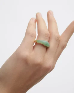 Anillos Grandes|Anillos Con Piedras Semipreciosas-PDPAOLA Anillo Aventurina verde Nami