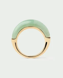 Anillos Grandes|Anillos Con Piedras Semipreciosas-PDPAOLA Anillo Aventurina verde Nami
