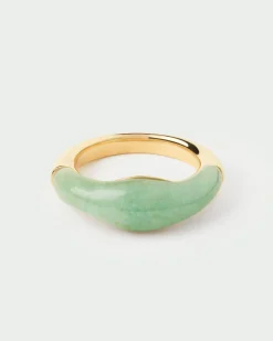 Anillos Grandes|Anillos Con Piedras Semipreciosas-PDPAOLA Anillo Aventurina verde Nami