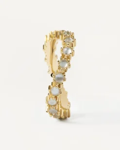 Anillos Con Piedras Semipreciosas|Anillos De Oro-PDPAOLA Anillo Blue Tide