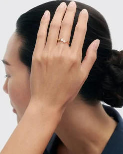 Joyas Con Diamantes|Joyas De Oro 18K-PDPAOLA Anillo de diamantes y oro Dafne