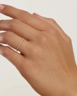 Anillos Eternidad|Joyas Con Diamantes-PDPAOLA Anillo de Diamantes y oro Eternity Mini