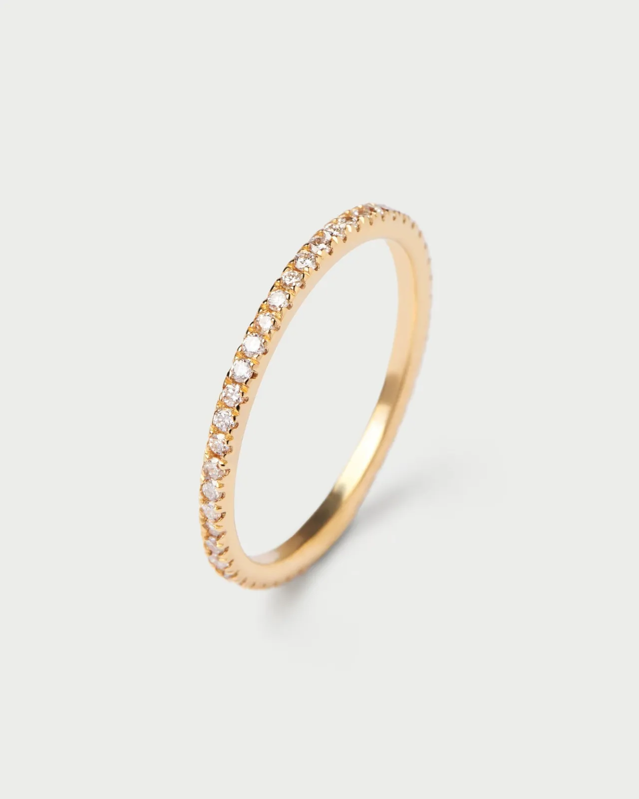 Anillos Eternidad|Joyas Con Diamantes-PDPAOLA Anillo de Diamantes y oro Eternity Mini