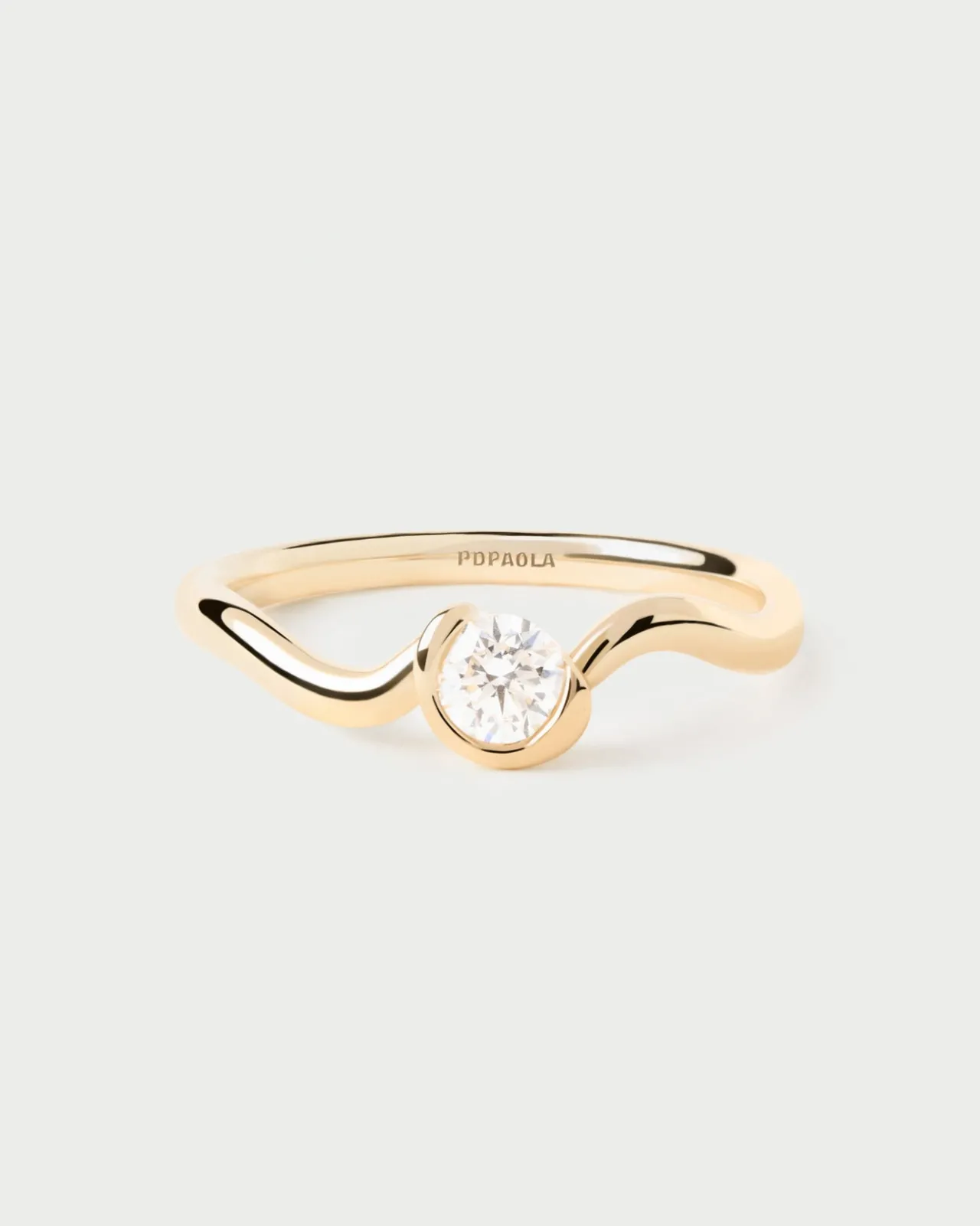 Joyas Con Diamantes|Joyas De Oro 18K-PDPAOLA Anillo de diamantes y oro Delia