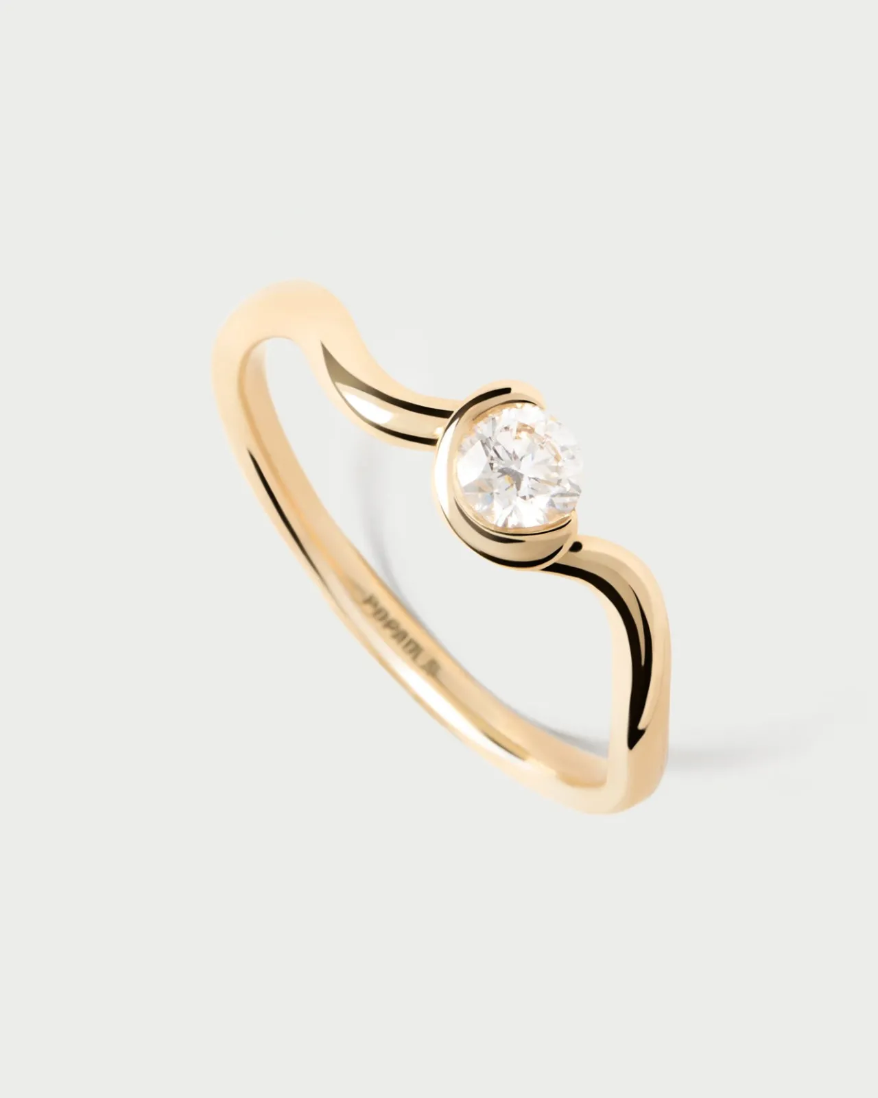 Joyas Con Diamantes|Joyas De Oro 18K-PDPAOLA Anillo de diamantes y oro Delia