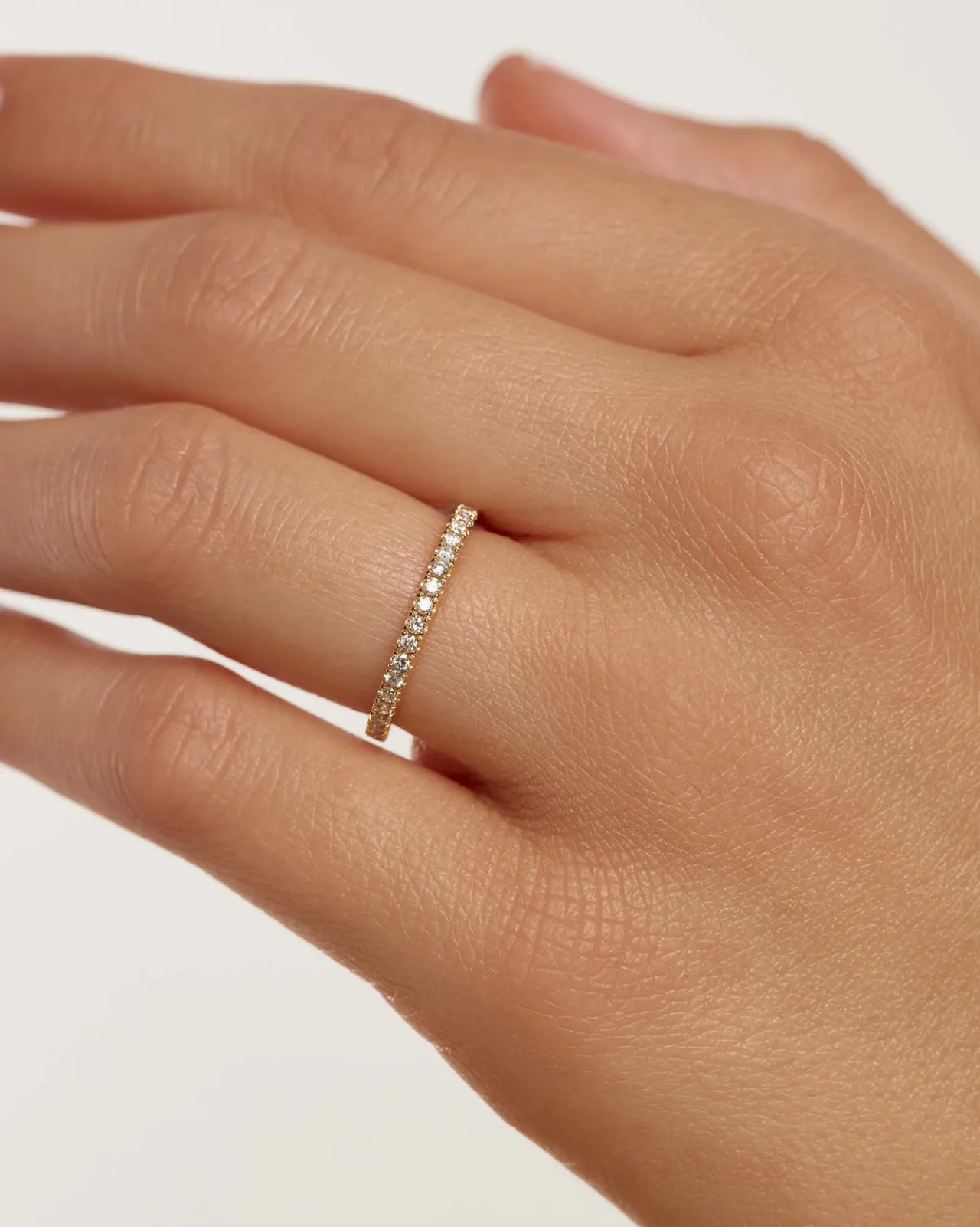 Joyas Con Diamantes|Joyas De Oro 18K-PDPAOLA Anillo de Diamantes y oro Eternity Medium