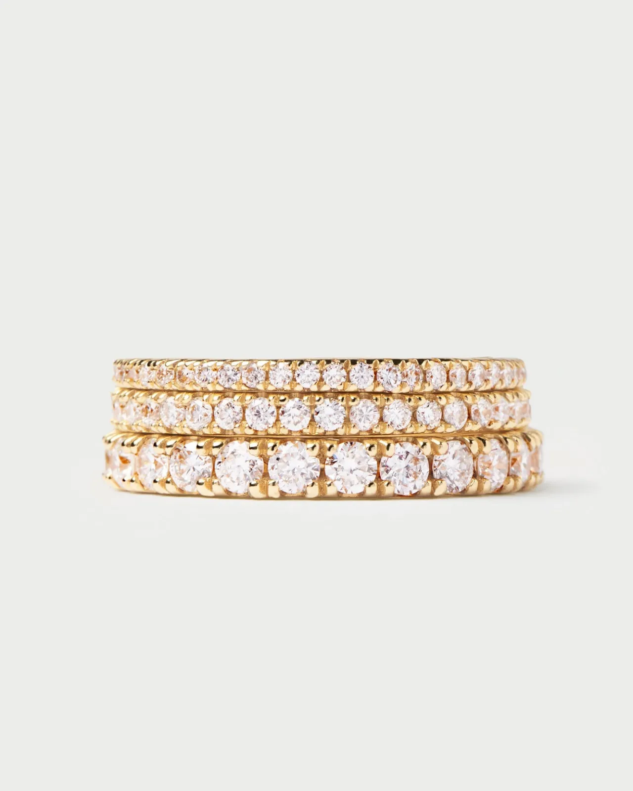 Joyas Con Diamantes|Joyas De Oro 18K-PDPAOLA Anillo de Diamantes y oro Eternity Medium