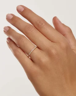 Joyas Con Diamantes|Joyas De Oro 18K-PDPAOLA Anillo de Diamantes y oro Eternity Medium