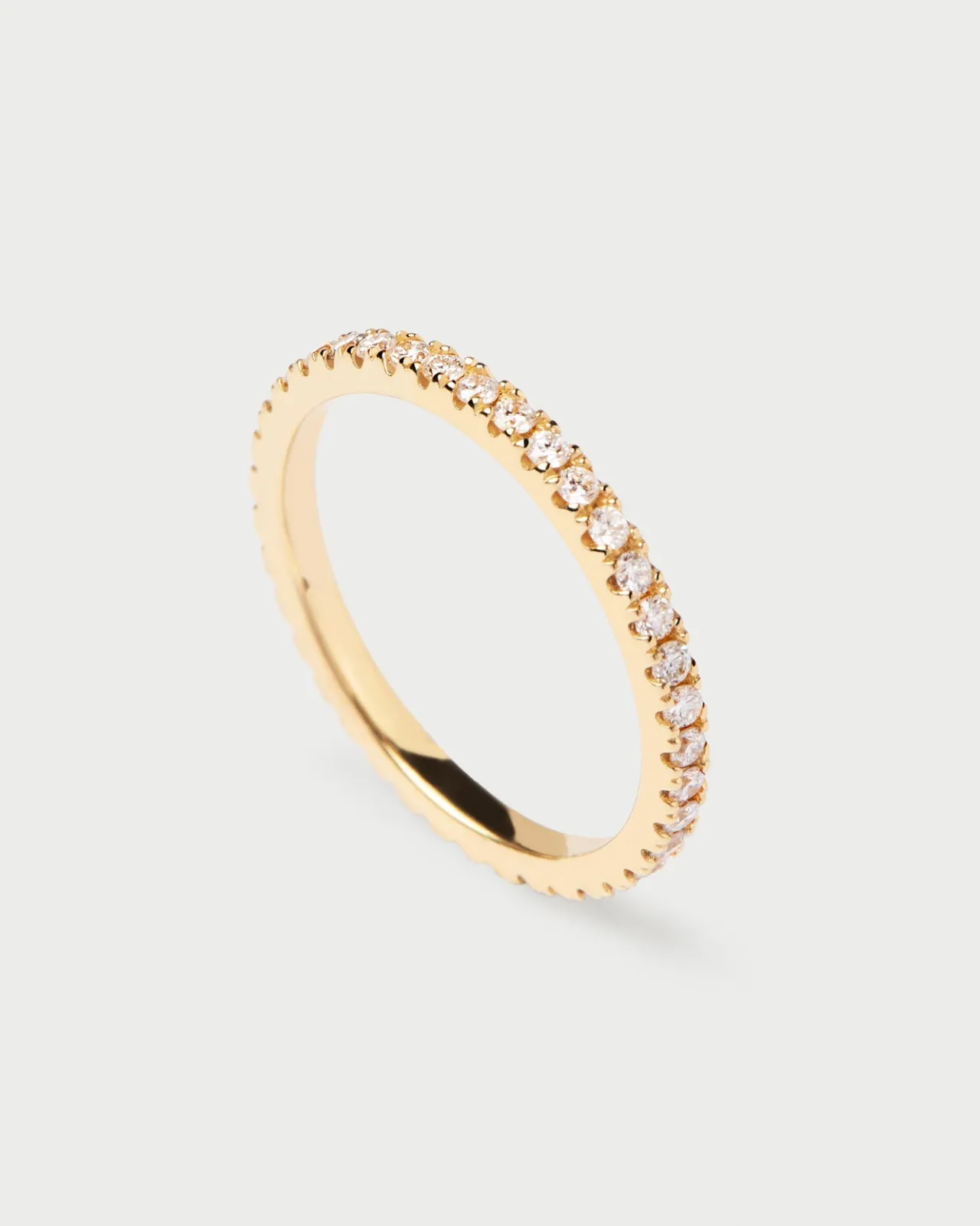 Joyas Con Diamantes|Joyas De Oro 18K-PDPAOLA Anillo de Diamantes y oro Eternity Medium