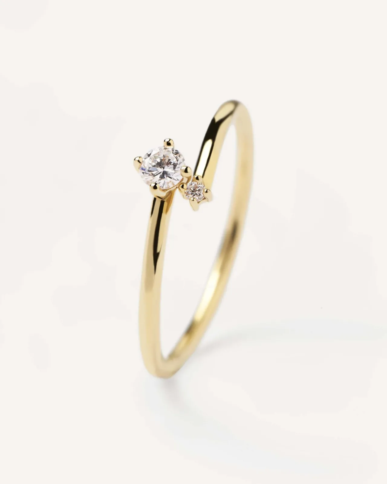 Joyas Con Diamantes|Rebajas Alta Joyería-PDPAOLA Anillo de Diamantes y oro Duo