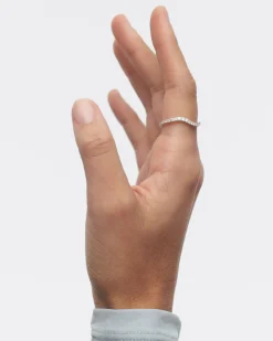 Joyas Con Diamantes|Joyas De Oro Blanco 18K-PDPAOLA Anillo de diamantes y oro blanco Flow