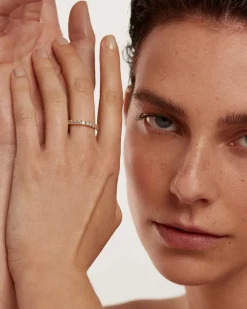 Joyas Con Diamantes|Joyas De Oro 18K-PDPAOLA Anillo de Diamantes y oro Eternity Supreme