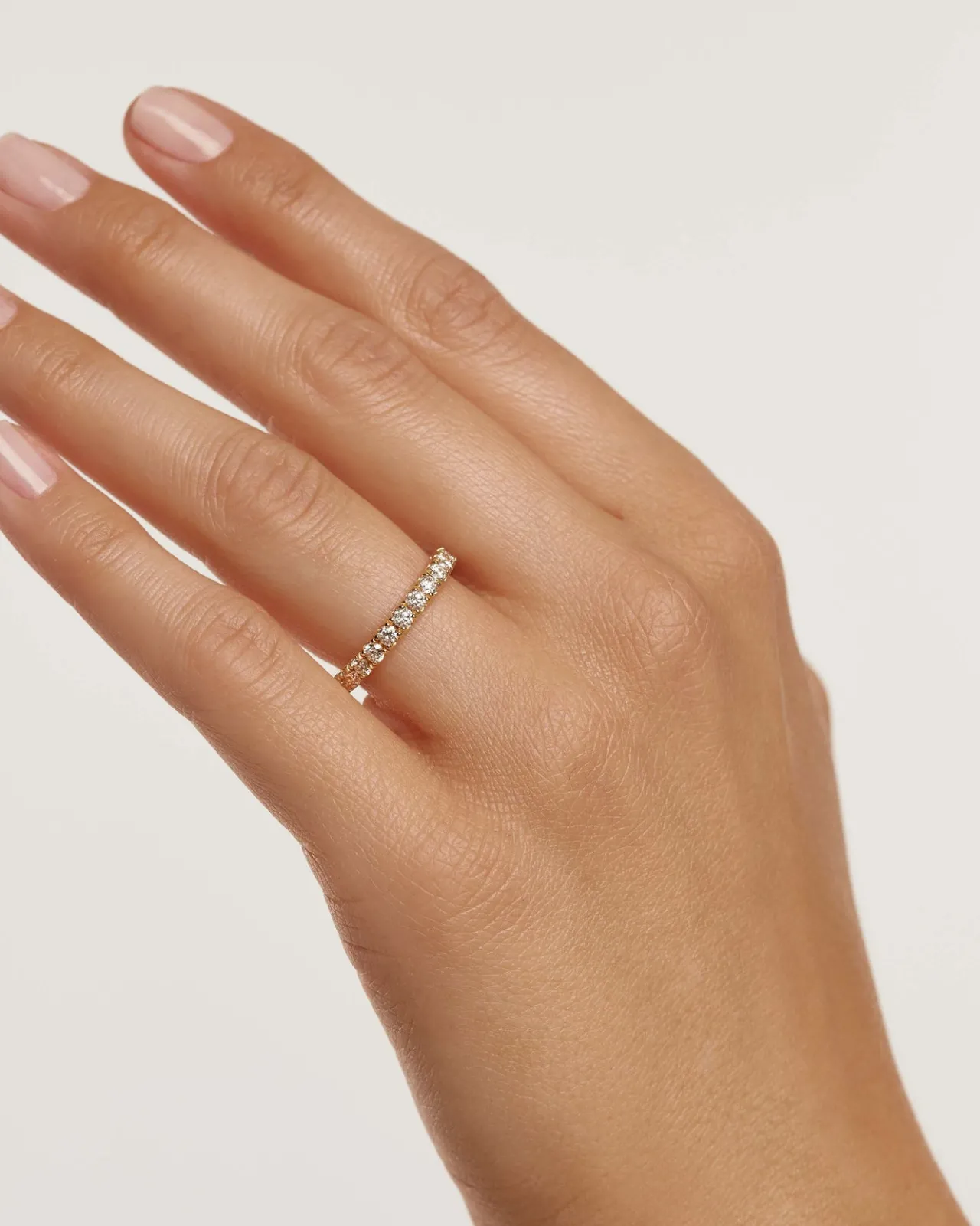 Joyas Con Diamantes|Joyas De Oro 18K-PDPAOLA Anillo de Diamantes y oro Eternity Supreme