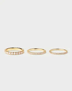 Joyas Con Diamantes|Joyas De Oro 18K-PDPAOLA Anillo de Diamantes y oro Eternity Supreme