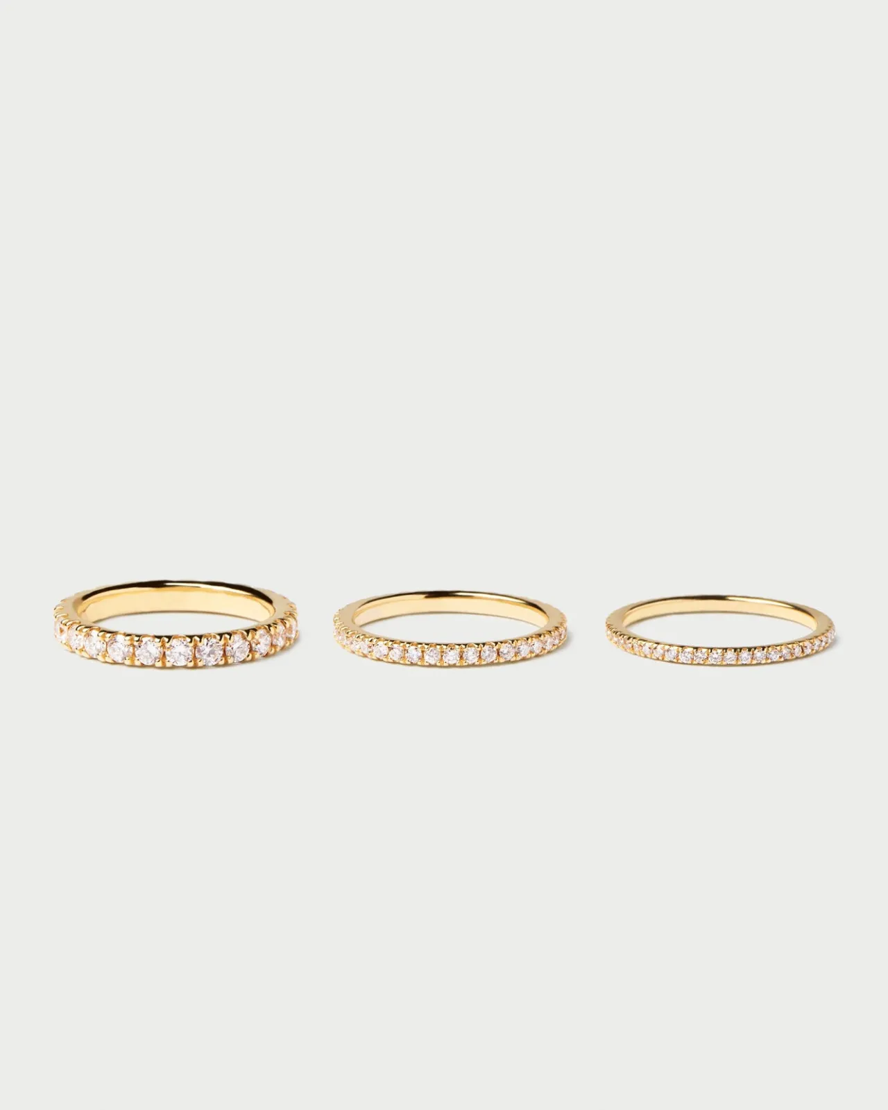 Joyas Con Diamantes|Joyas De Oro 18K-PDPAOLA Anillo de Diamantes y oro Eternity Supreme