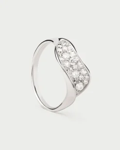 Joyas Con Diamantes|Joyas De Oro Blanco 18K-PDPAOLA Anillo de diamantes y oro blanco Violet