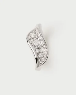 Joyas Con Diamantes|Joyas De Oro Blanco 18K-PDPAOLA Anillo de diamantes y oro blanco Violet