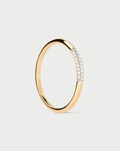 Joyas Con Diamantes|Joyas De Oro 18K-PDPAOLA Anillo de diamantes y oro Nora