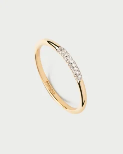 Joyas Con Diamantes|Joyas De Oro 18K-PDPAOLA Anillo de diamantes y oro Nora