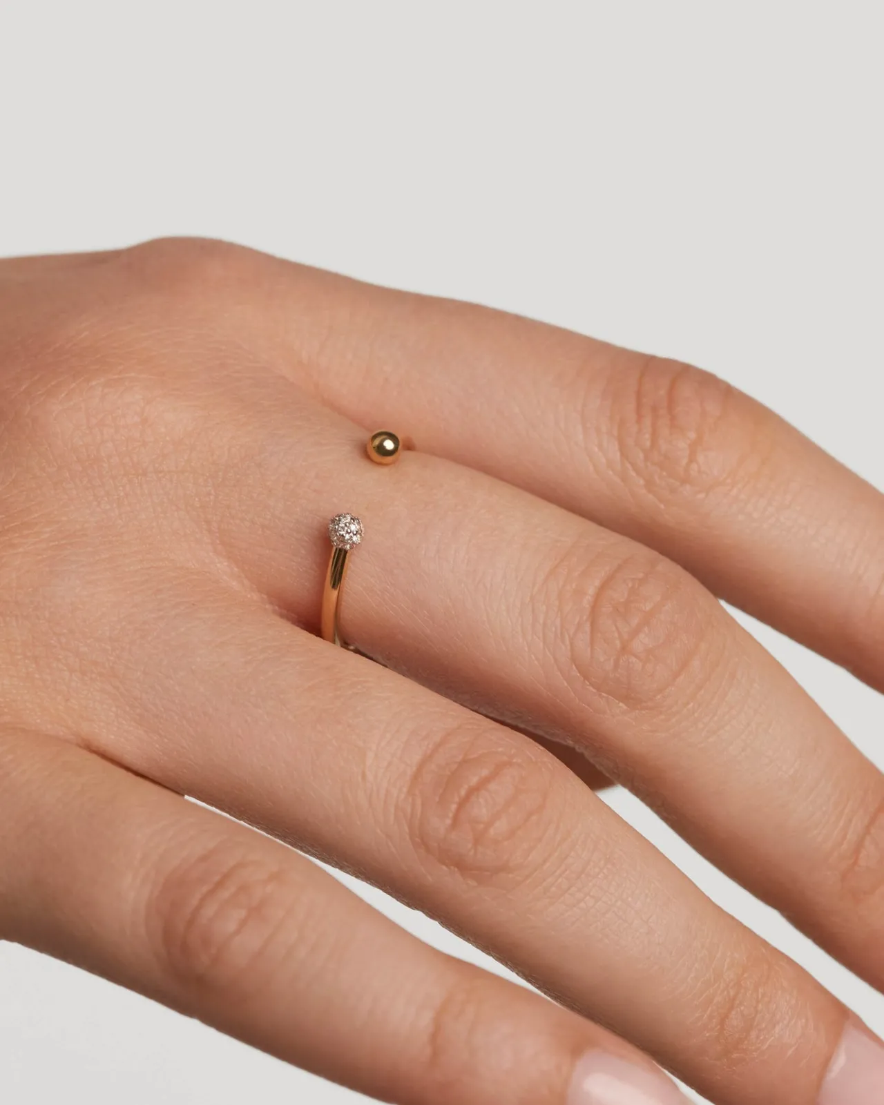 Joyas Con Diamantes|Joyas De Oro 18K-PDPAOLA Anillo de diamantes y oro Clara