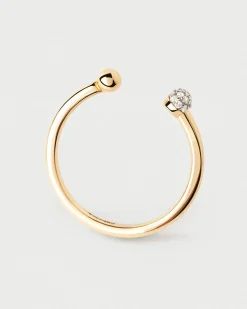 Joyas Con Diamantes|Joyas De Oro 18K-PDPAOLA Anillo de diamantes y oro Clara