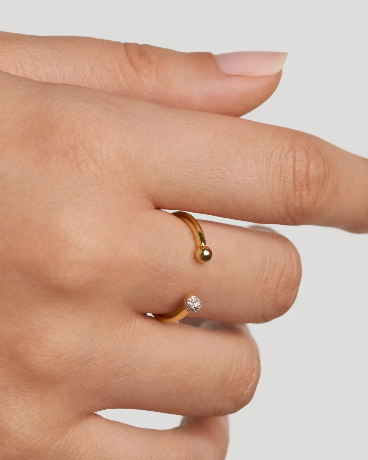 Joyas Con Diamantes|Joyas De Oro 18K-PDPAOLA Anillo de diamantes y oro Clara