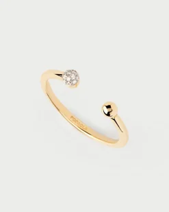 Joyas Con Diamantes|Joyas De Oro 18K-PDPAOLA Anillo de diamantes y oro Clara
