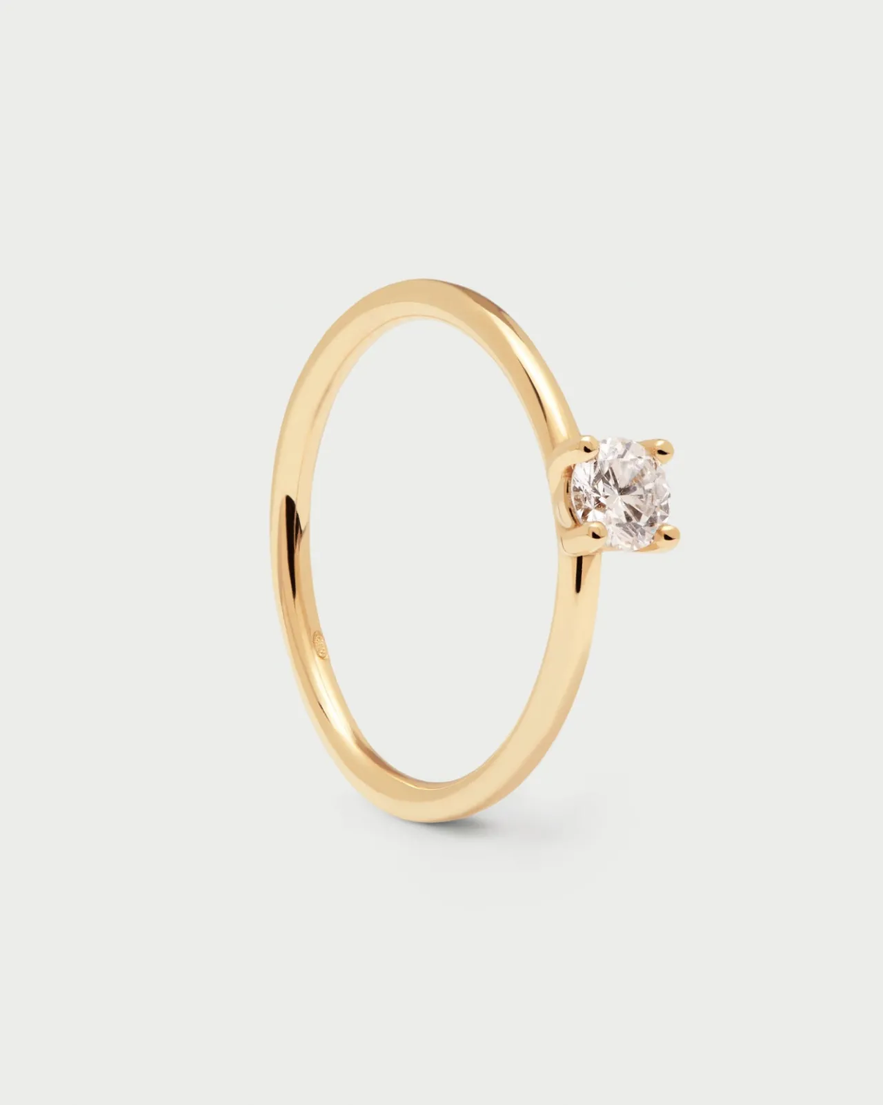 Joyas Con Diamantes|Joyas De Oro 18K-PDPAOLA Anillo de Diamantes y oro Solitaire Medium