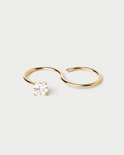 Anillos Básicos|Anillos De Oro-PDPAOLA Anillo de Doble Dedo Sofia