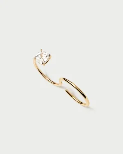 Anillos Básicos|Anillos De Oro-PDPAOLA Anillo de Doble Dedo Sofia