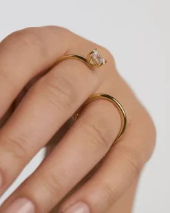 Anillos Básicos|Anillos De Oro-PDPAOLA Anillo de Doble Dedo Sofia