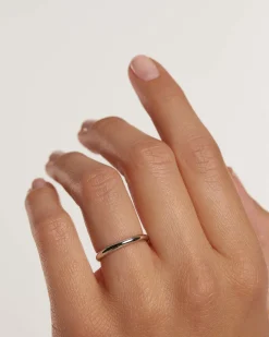 Joyas De Oro Blanco 18K|Rebajas Alta Joyería-PDPAOLA Anillo de Oro Blanco Bold