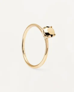Anillos Básicos|Anillos Solitarios-PDPAOLA Anillo Golden Gem