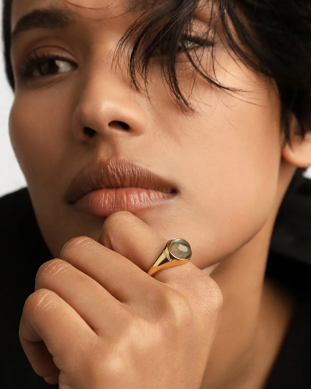 Anillos Con Piedras Semipreciosas|Anillos Solitarios-PDPAOLA Anillo Labradorita Moon