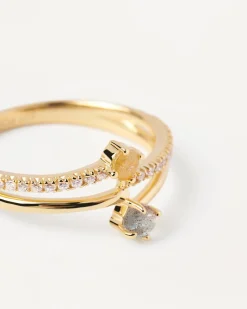 Anillos Con Piedras Semipreciosas|Anillos De Oro-PDPAOLA Anillo Patio