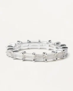 Anillos Eternidad|Anillos Con Piedras Semipreciosas-PDPAOLA Anillo Pistil Silver
