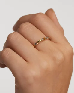 Anillos Básicos|Anillos De Oro-PDPAOLA Anillo Rainbow