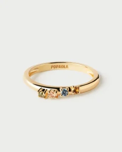 Anillos Básicos|Anillos De Oro-PDPAOLA Anillo Rainbow Wing