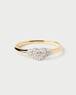 Anillos De Alta Joyería|Anillos De Alta Joyería-PDPAOLA Anillo Sello de Diamantes y Oro Super Heart