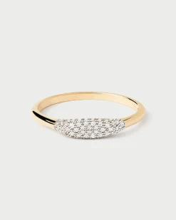 Joyas Con Diamantes|Joyas De Oro 18K-PDPAOLA Anillo Sello de Diamantes y Oro Alice