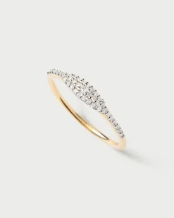 Joyas Con Diamantes|Rebajas Alta Joyería-PDPAOLA Anillo Sello De Diamantes Y Oro Estella