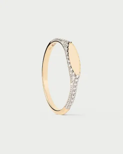 Anillos De Alta Joyería|Anillos De Alta Joyería-PDPAOLA Anillo Sello de Diamantes y Oro Tess