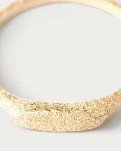 Anillos De Alta Joyería|Anillos De Alta Joyería-PDPAOLA Anillo Sello de Oro Efecto Arena Cleo