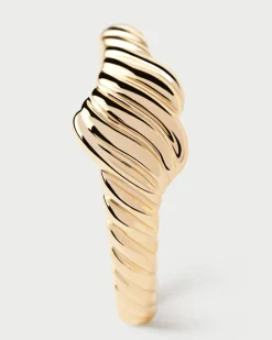 Joyas De Oro 18K|Rebajas Alta Joyería-PDPAOLA Anillo Sello De Oro Love