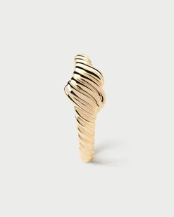 Joyas De Oro 18K|Rebajas Alta Joyería-PDPAOLA Anillo Sello De Oro Love