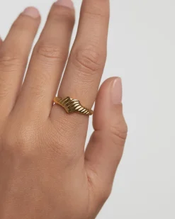 Joyas De Oro 18K|Rebajas Alta Joyería-PDPAOLA Anillo Sello De Oro Love