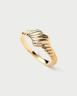 Joyas De Oro 18K|Rebajas Alta Joyería-PDPAOLA Anillo Sello De Oro Love