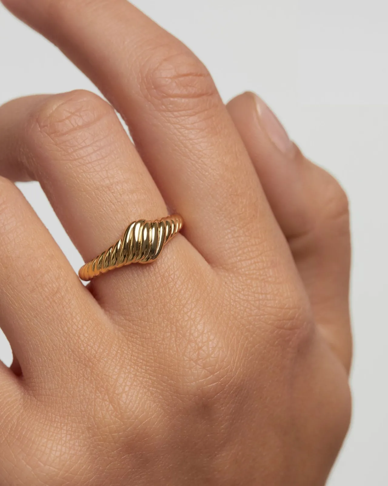 Joyas De Oro 18K|Rebajas Alta Joyería-PDPAOLA Anillo Sello De Oro Vicky